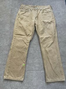 Levi’s Men’s 514 Straight Fit Tan Beige Khaki Cotton Jeans Pants 36x30